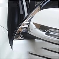 Vista 2 de GETOUT Cubierta triangular de acero inoxidable para espejo lateral retrovisor compatible con Toyota Land Cruiser Prado FJ 150 2010-2018 Accesorios