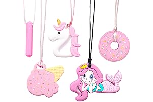 Chew Necklaces for Sensory Kids : Textured Teether Sensory Necklace for Chewable...