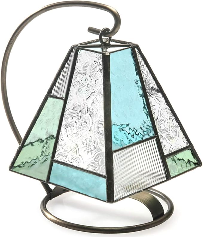Small Lamp Tiffany Styled Stained Glass Decorative Accent Night Light
