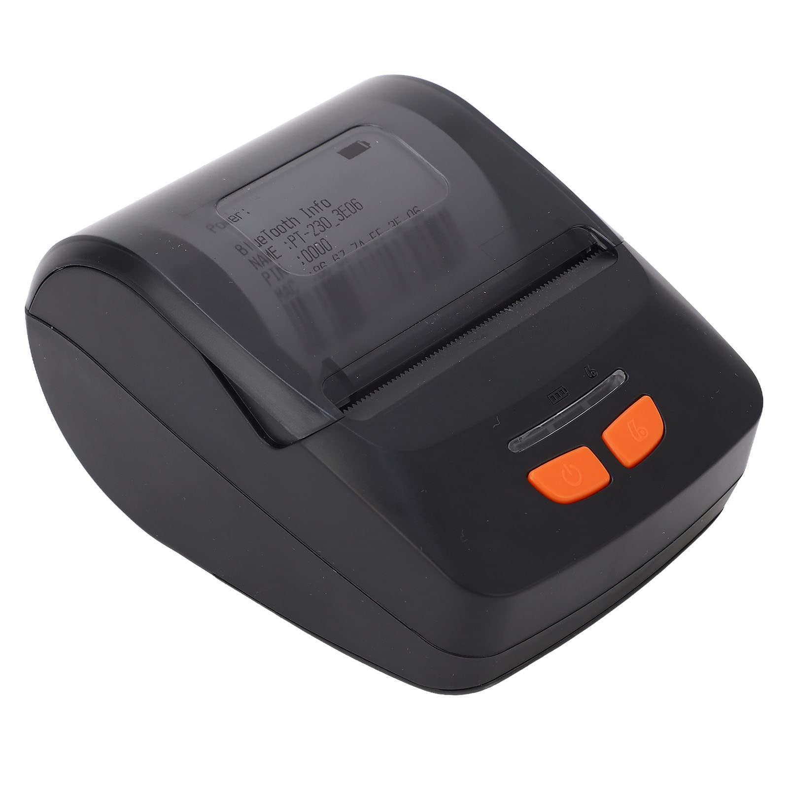 Stampante termica Bluetooth, stampante portatile per etichette con USB e Bluetooth, stampa in bianco e nero a 203 dpi per scontrini, codici a barre e QR code, compatibile con iOS,