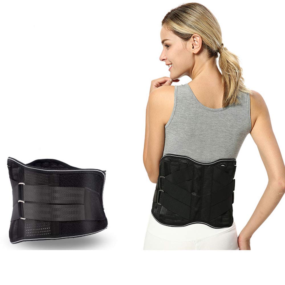 Cinturón de Soporte Lumbar, Correa de Cintura Lumbar, Faja Lumbar para Espalda para Hombres y Mujer, Aliviar el Dolor y Prevenir Lesiones,XXL