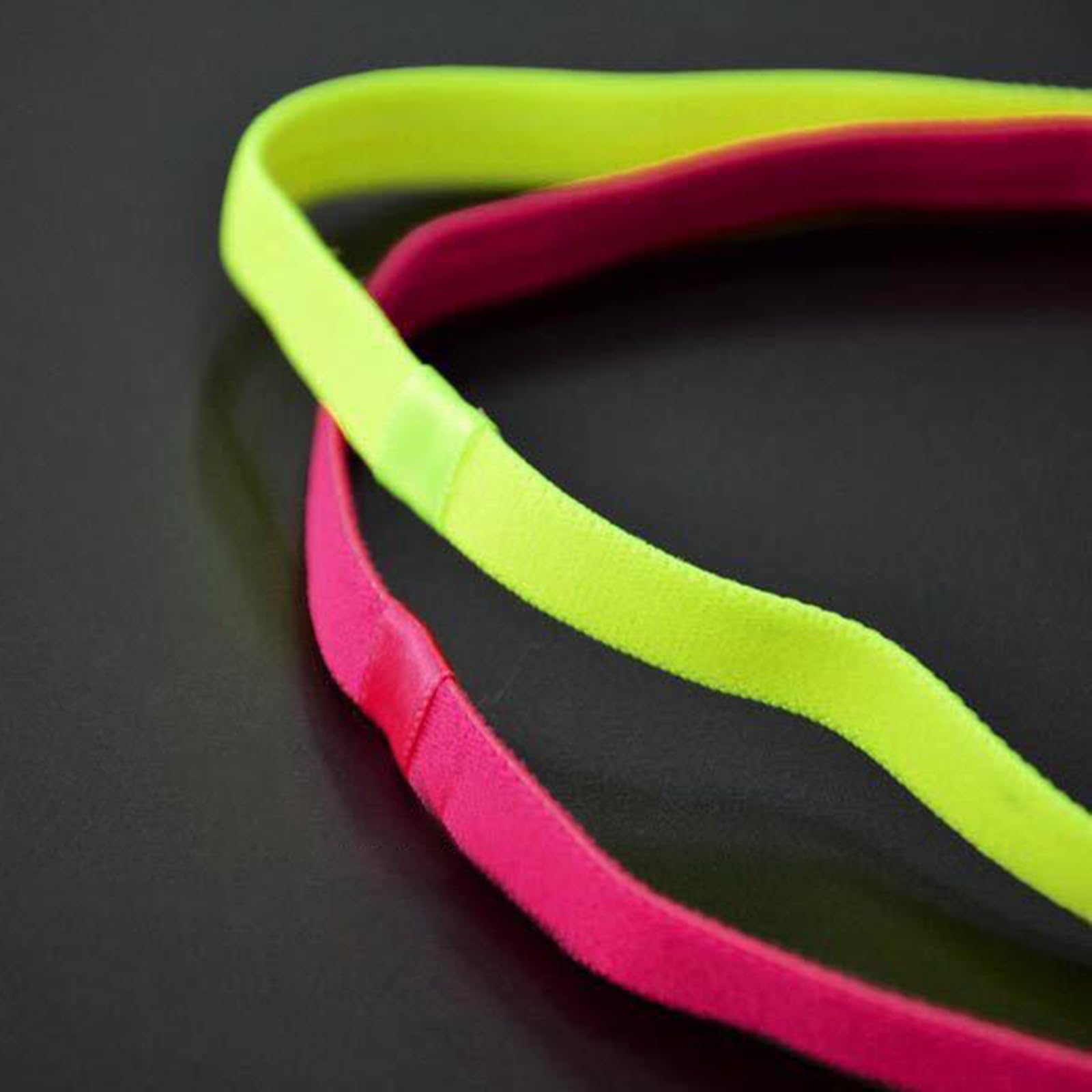 Diademas deportivas para mujer, bandas elásticas para el pelo, bandas finas para el pelo de fútbol, bandas para correr