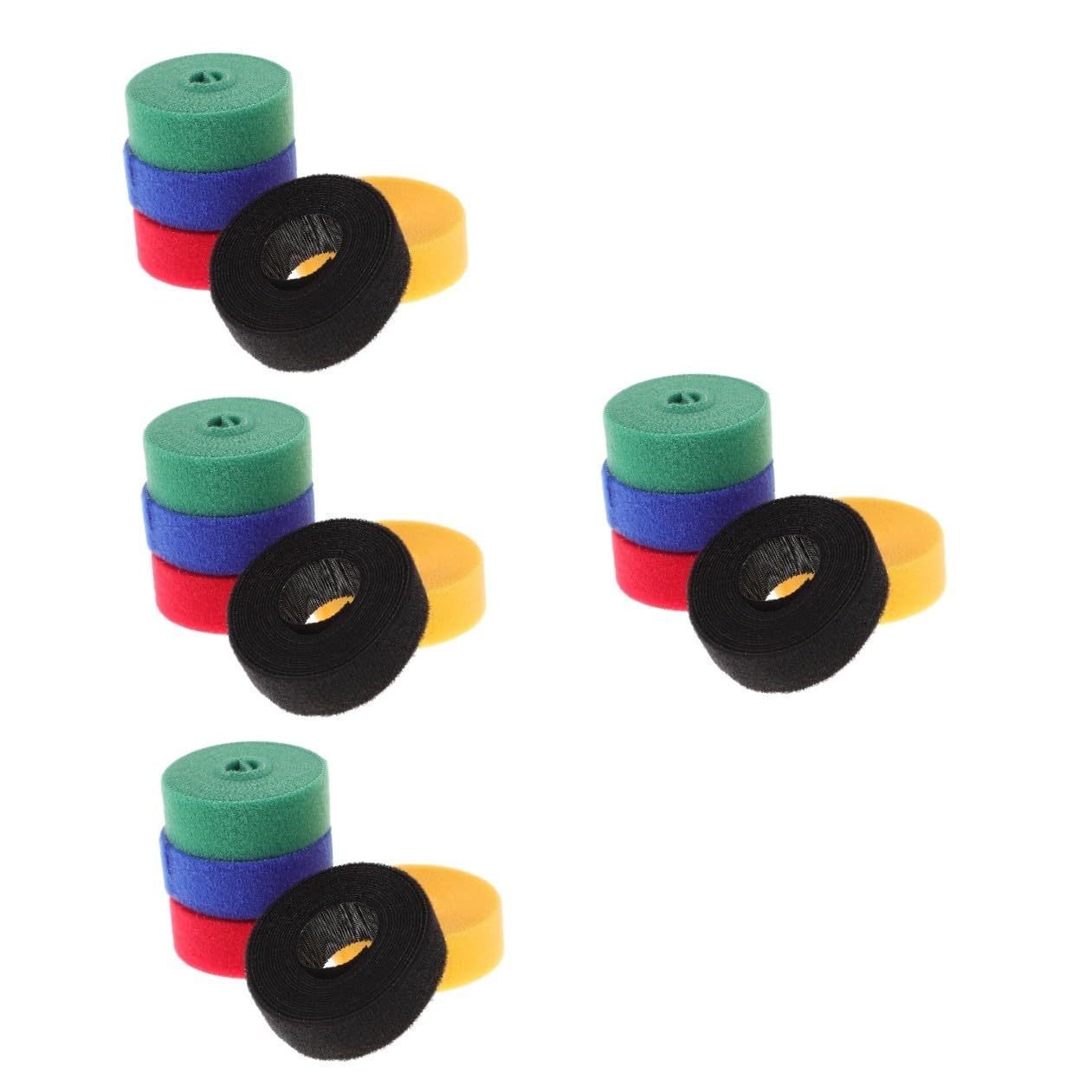 Housoutil 4 Sätze Drahtbinderücken Tucking Belt Kabelwickler Selbstklebendes Kordel-organizer-klebestreifen Kabelorganisatoren Draht-organizer-streifen 5 Rollen * 4