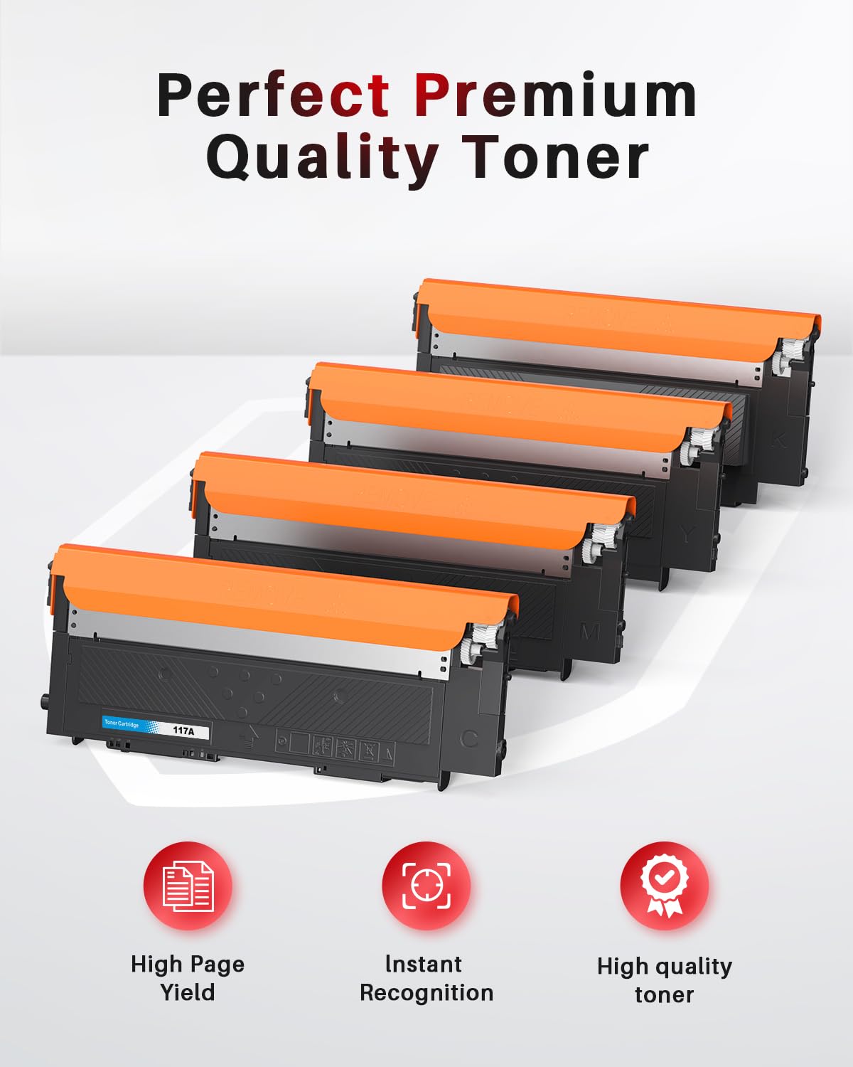 Halloya 117A W2070A Compatibile per HP 117A Toner per HP Color Laser MFP 178nw 178nwg 179fnw 179fwg 150a 150w 150nw (4-Pack, Con Chip)
