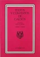 Textos Y Contextos De Galdós: Actas Del Simposio Centenario De Fortunata Y Jacinta 8470396838 Book Cover