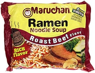 Maruchan Ramen Noodle Soup, Roast Beef, 3 oz