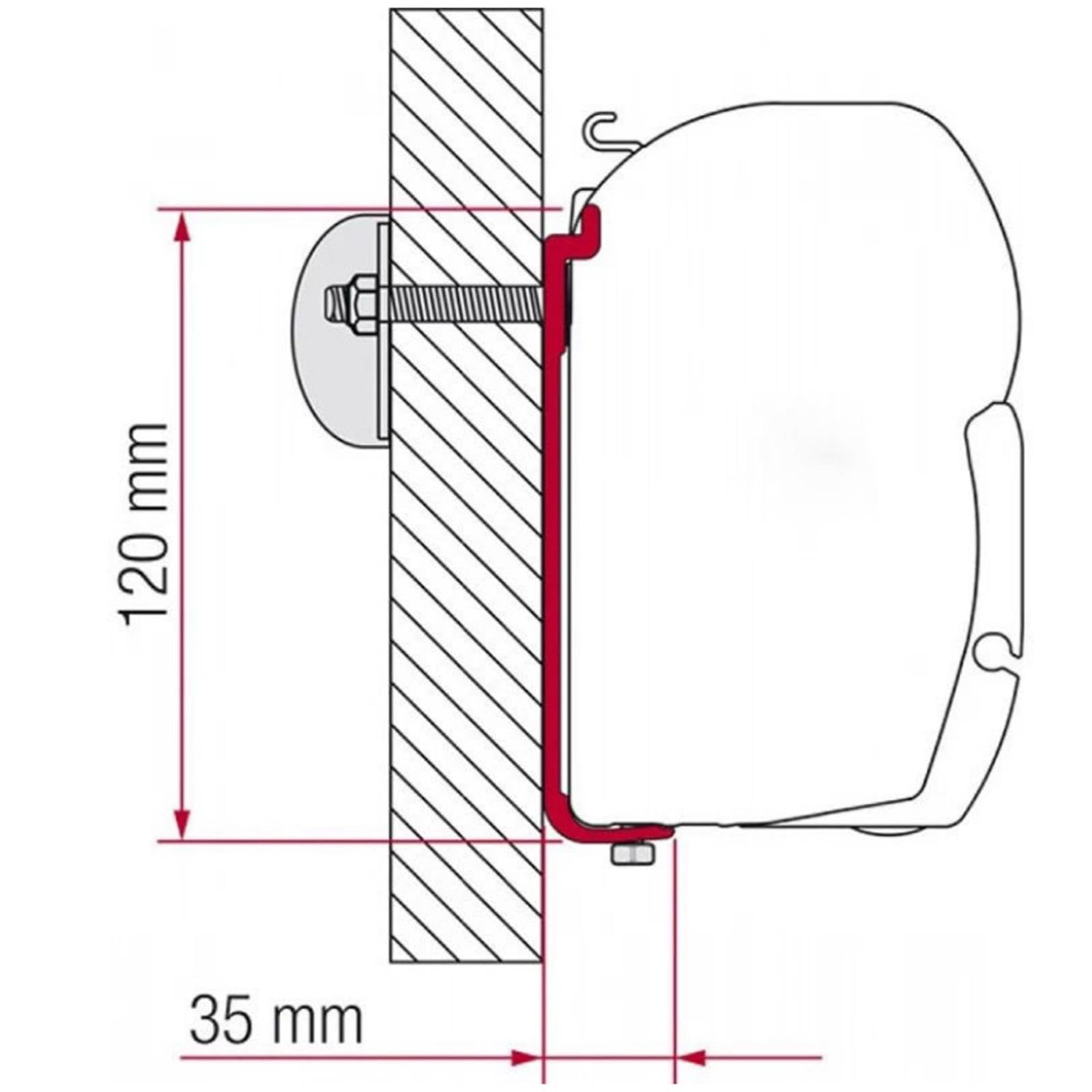 Kit de Soportes de Montaje para Toldos de Caravanas Accesorios Portátiles Y para