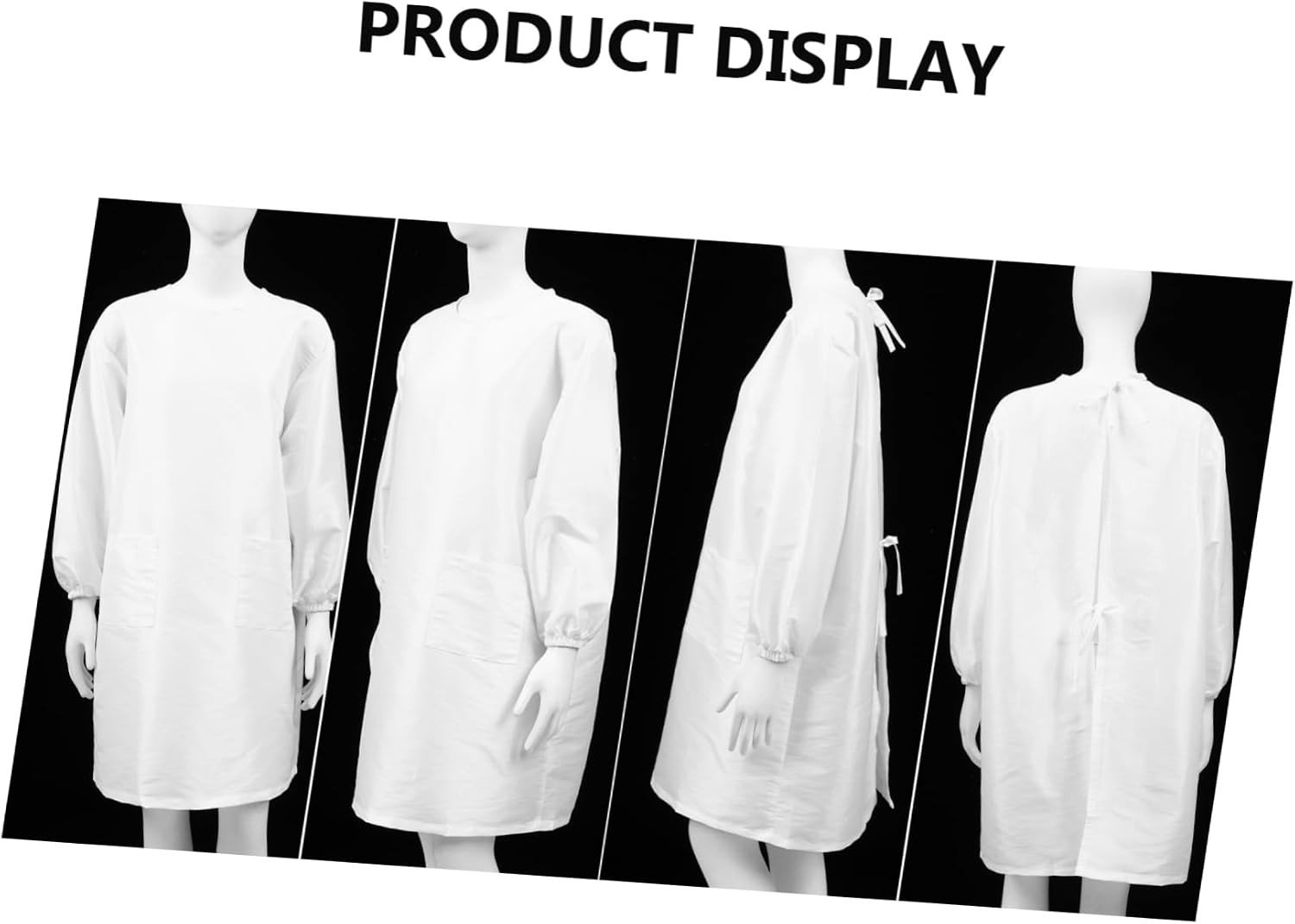 Angoily Barber Shop Work Apron for Hair Stylists Sleeve Professional Cosmetologist Smock Pockets for Hair Cutting Coloring and Spa Services