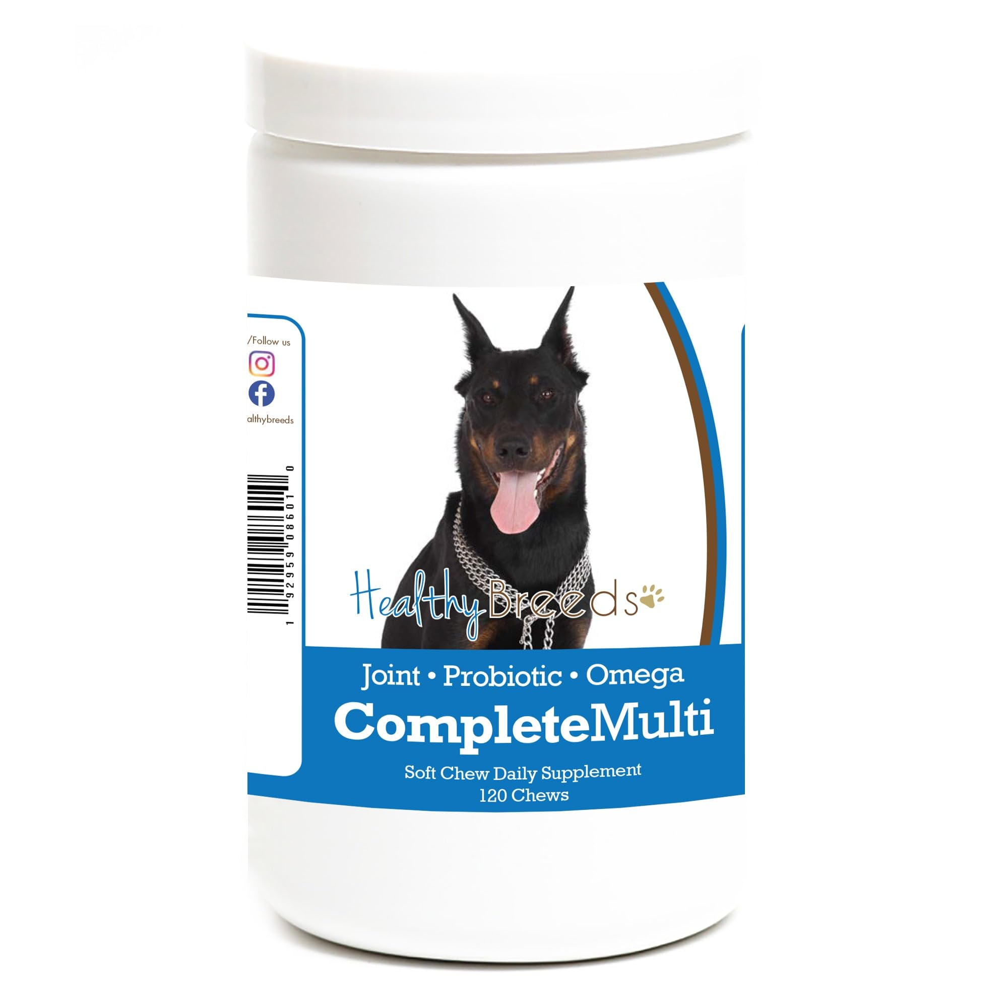 Healthy Breeds Beauceron All In One Multivitamin Soft Chew 120 Count