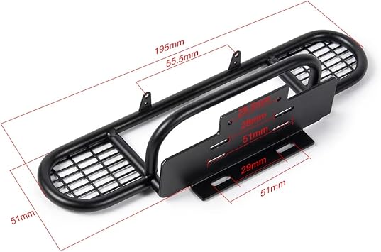 RC Accessories For Axial For Defender For TRX-4 For SCX10 II D90 90046 1/10 Metal For Camel Trophy Front Bumper RC Crawler Car Truck Model Upgrade Part