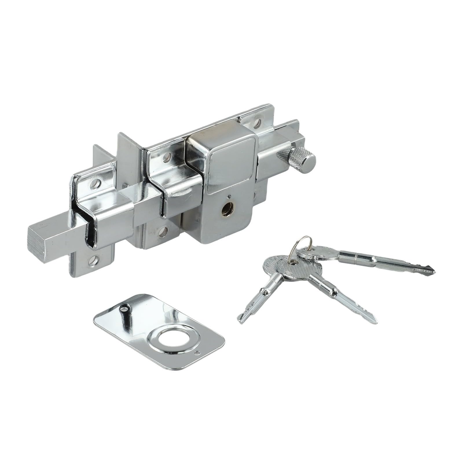 Serrure à clé de clôture style ancien et loquet de porte de jardin en bois extérieur FACAIIO