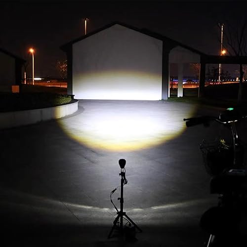 Miniatura 8 de Faro eléctrico para bicicleta de noche, conector macho de 3 pines, luz delantera LED, 24 V, 36 V, 48 V, 52 V, impermeable, ultra brillante, luz de