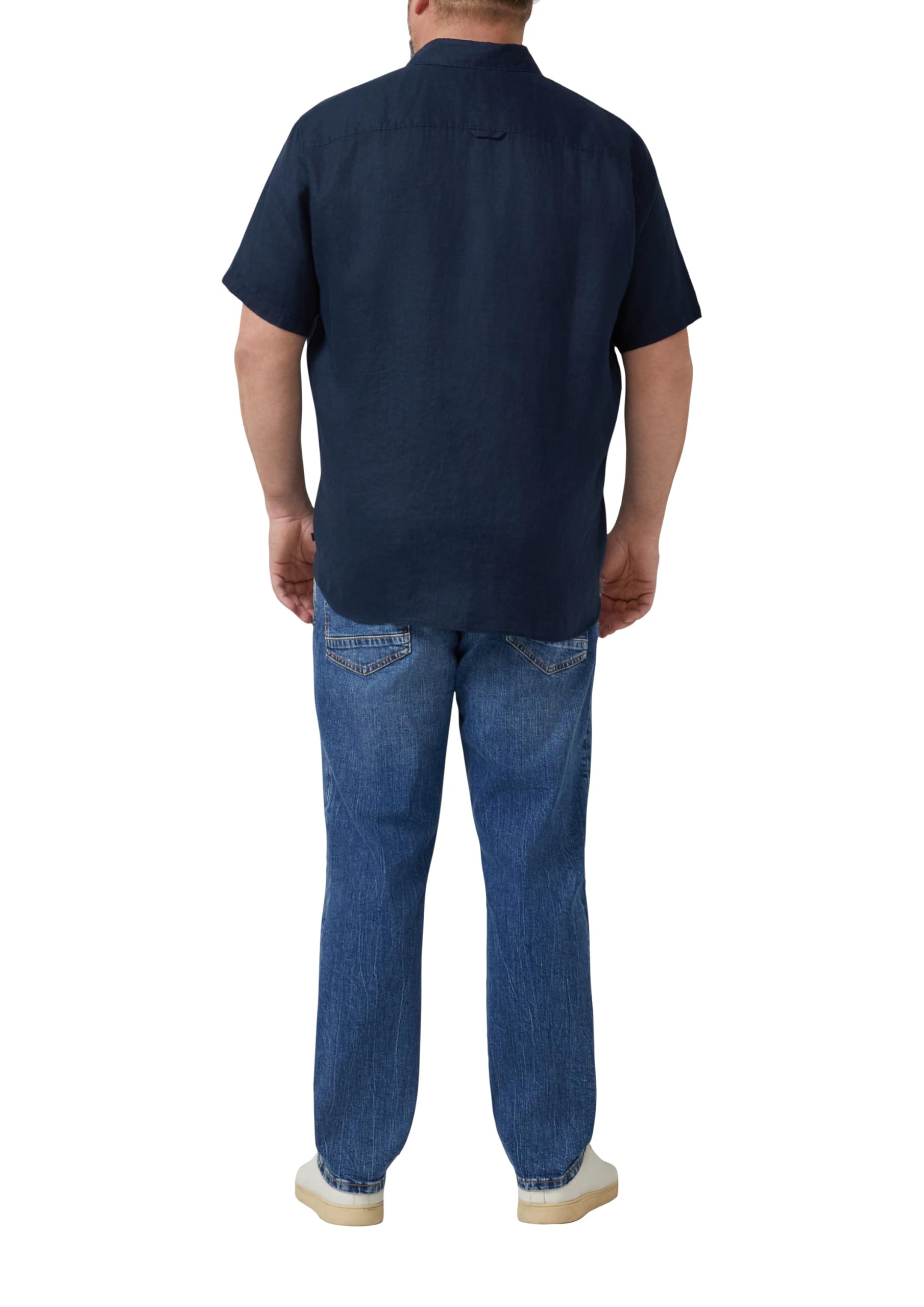 s.Oliver Herren 2180514 Leinenhemd Kurzarm, Regular Fit