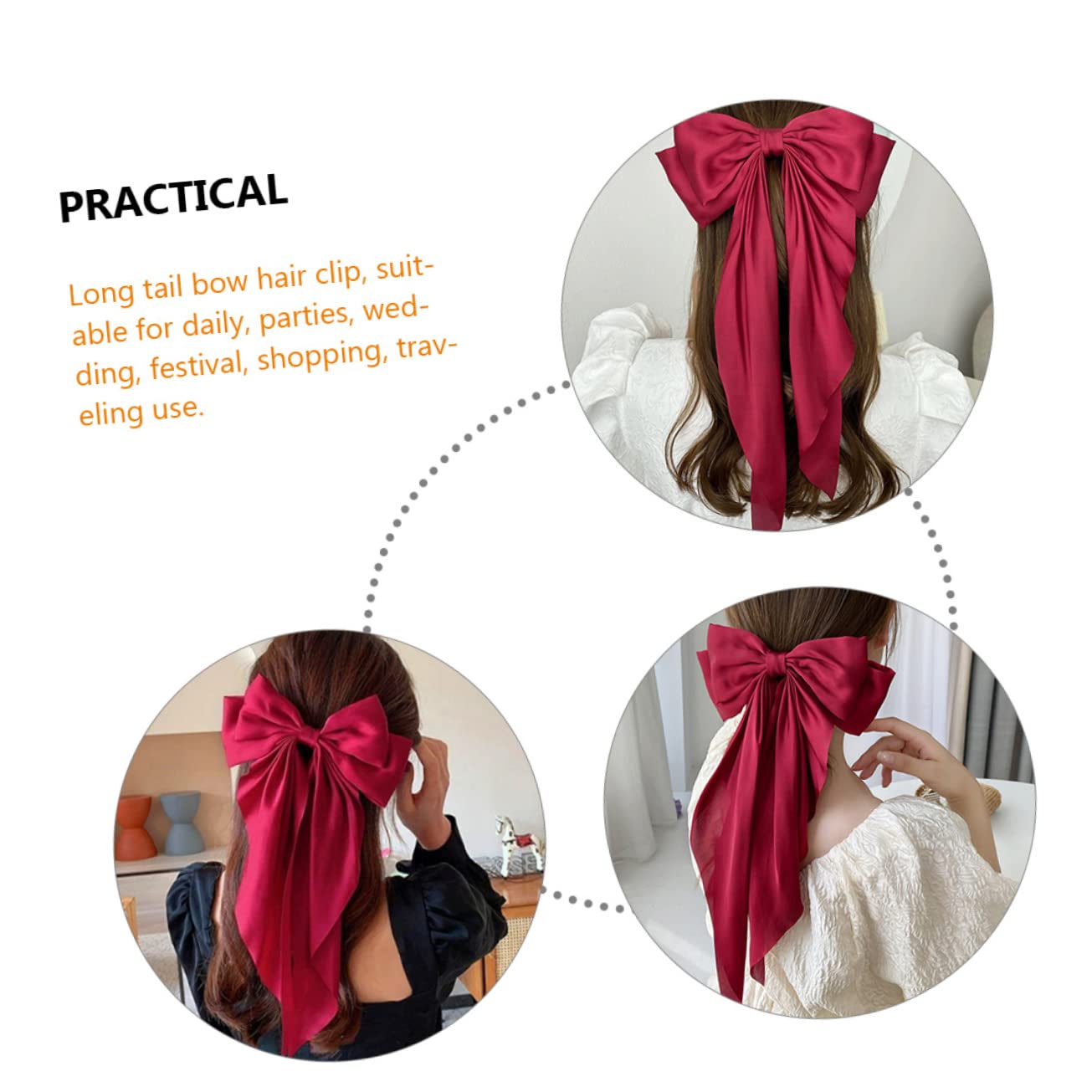 FRCOLOR 10 horquillas francesas para el pelo, accesorios para el pelo, pinzas para el pelo, diademas, tiara de Halloween, lazos para el pelo para niñas, gran tela