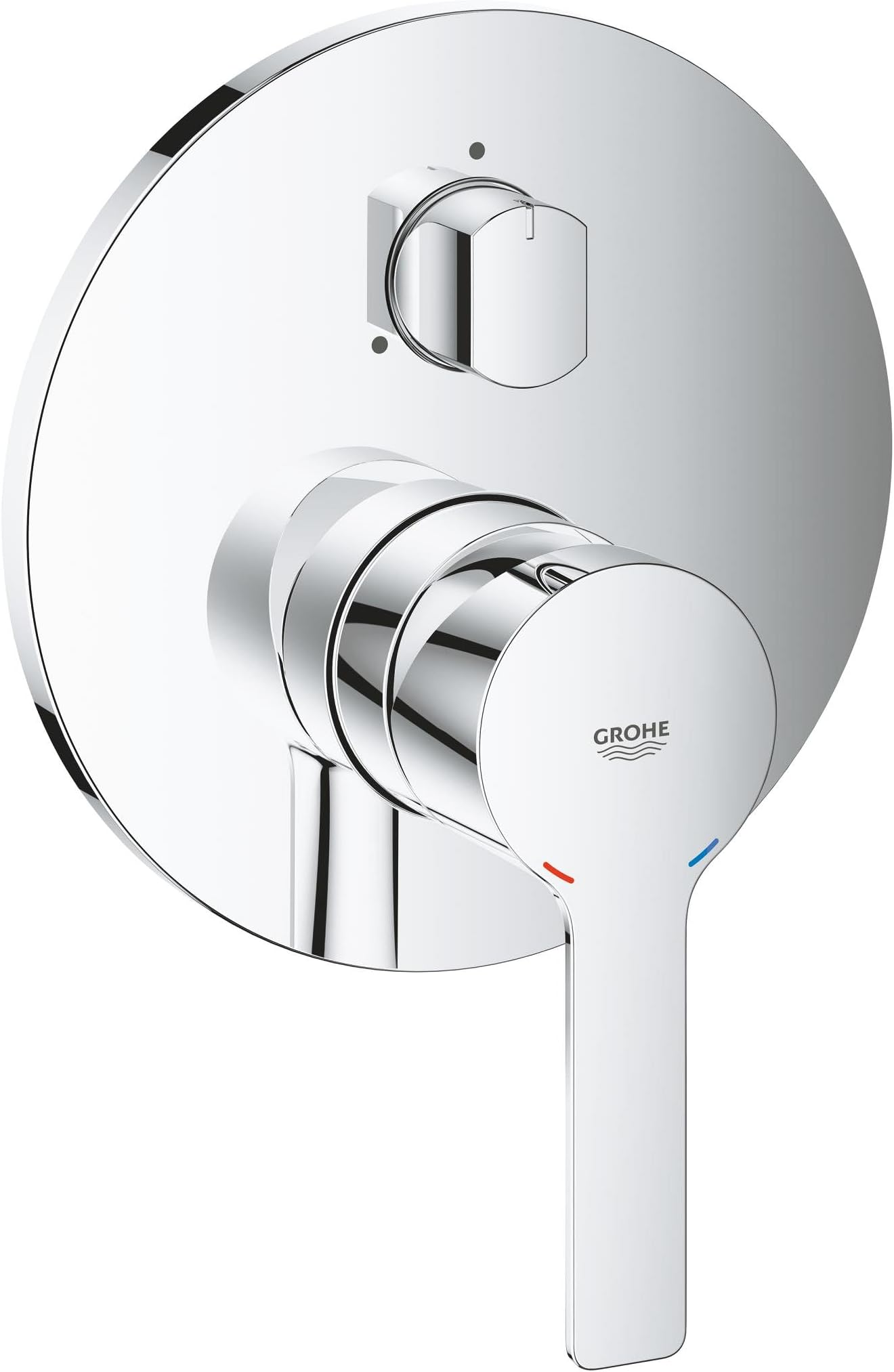 Lineare Single-Lever Shower/Bath Mixer Trim Set, 3-Way-Diverter, Concealed Installation, Chrome, 24095001