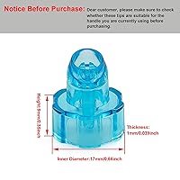 Vista 2 de Elitzia Cabezales de microderma de plástico, puntas faciales para pelar agua, cuidado facial, herramienta de limpieza de la piel, piezas de repuesto