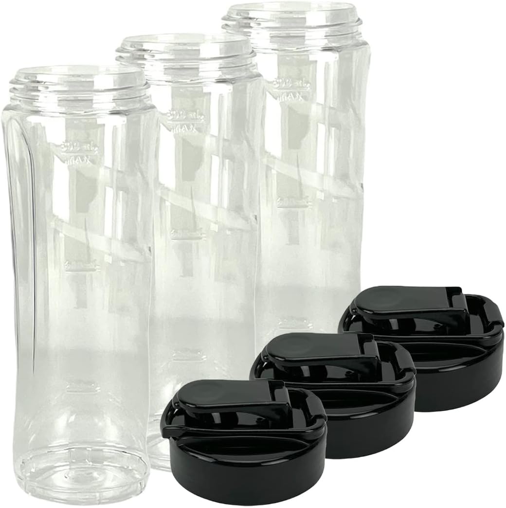 3 Pack 20 oz Cup with To-Go Lid Replacement Part Compatible with Oster BLSTAV BLSTPB My Blend 250-Watt Blender