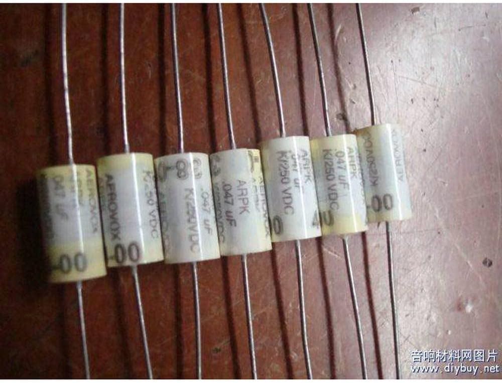 avox tin Film 250V 0.047uf 473 Copper Foot Tone tin foil Guitar electrodeless Capacitor 10pcs