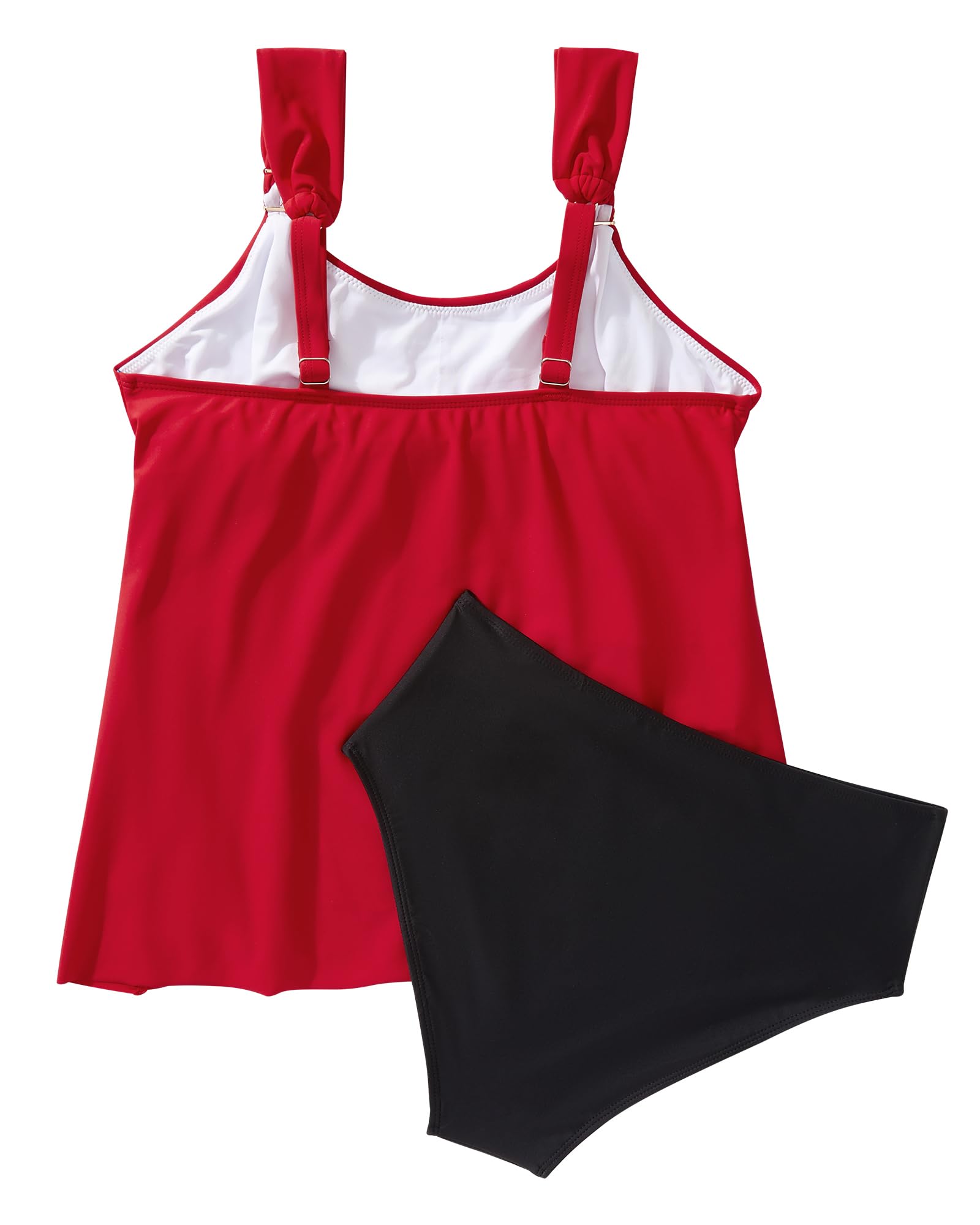 RXRXCOCO Tankini da donna a vita alta, in due pezzi