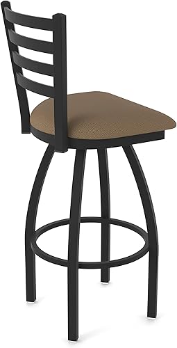 Miniatura 79 de 410 Jackie Taburete de bar giratorio de 36 pulgadas con acabado antiarrugas negro y asiento de vinilo negro Vinilo negro,Canter Burdeos,Tierra