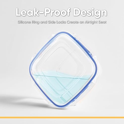 Miniatura 3 de Superio Recipiente hermético de almacenamiento de alimentos con tapa a prueba de fugas, 14 tazas, 112 onzas, recipiente sellado sin BPA para cocina,