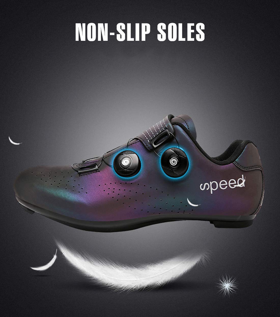 Obuwie Rowerowe Buty Rowerowe Bez Blokady Buty O Luźnym Kroju, Unisex Dobra Oddychalność Buty Rowerowe Z Dnem Odporne Na Zużycie