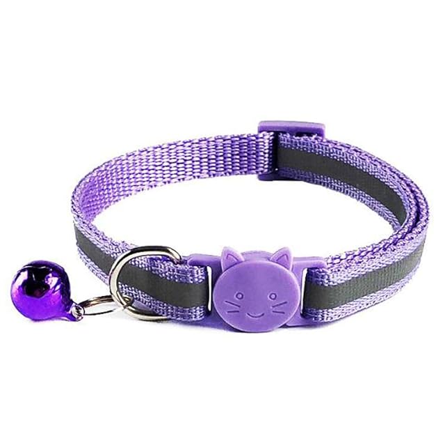 Foto 2 de 2 de Tafeiya - 3 collares de gato ajustables con diseño reflectante, hebilla de seguridad de liberación rápida…