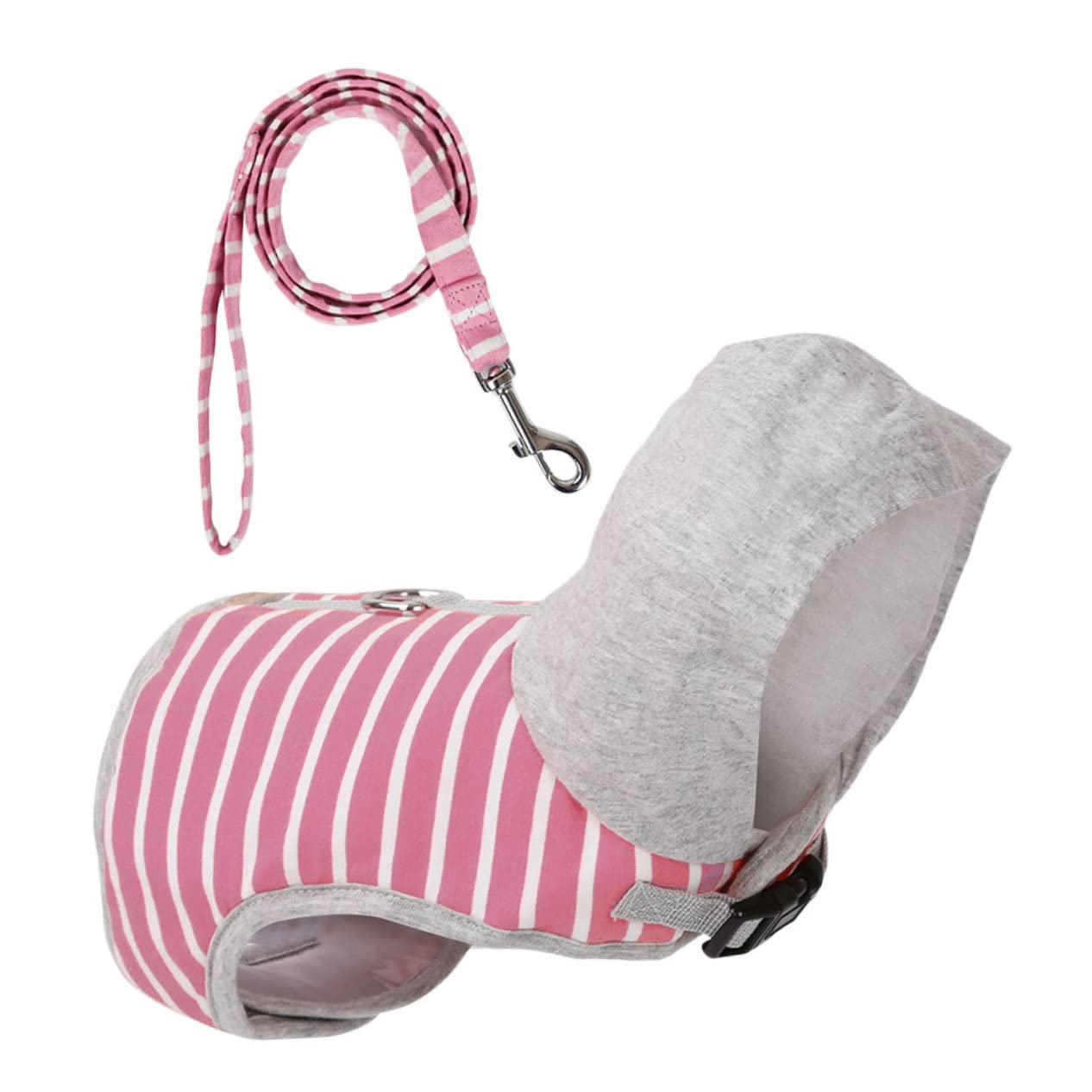 minkissy 2 Pezzi Gilet Anti-tiro Per Animali Domestici Per Esterni in Morbida Rete Per Gatti E Set Di Guinzaglio