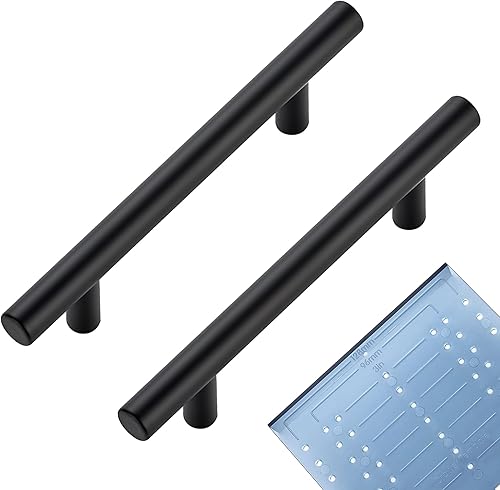 Miniatura 9 de JOY DECOR Paquete de 5 tiradores de gabinete de 5 pulgadas, níquel cepillado, centro de agujeros de 3 pulgadas, manijas de gabinete de cocina