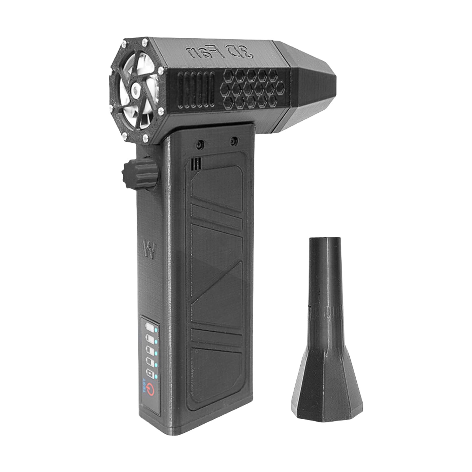 Xagmodshn Black 140000Rpm Dry Blower Hair Dryer Powerful Fan Cordless Blower Compressed Air Dusters Computer Vacuum Cleaners Handheld Fan