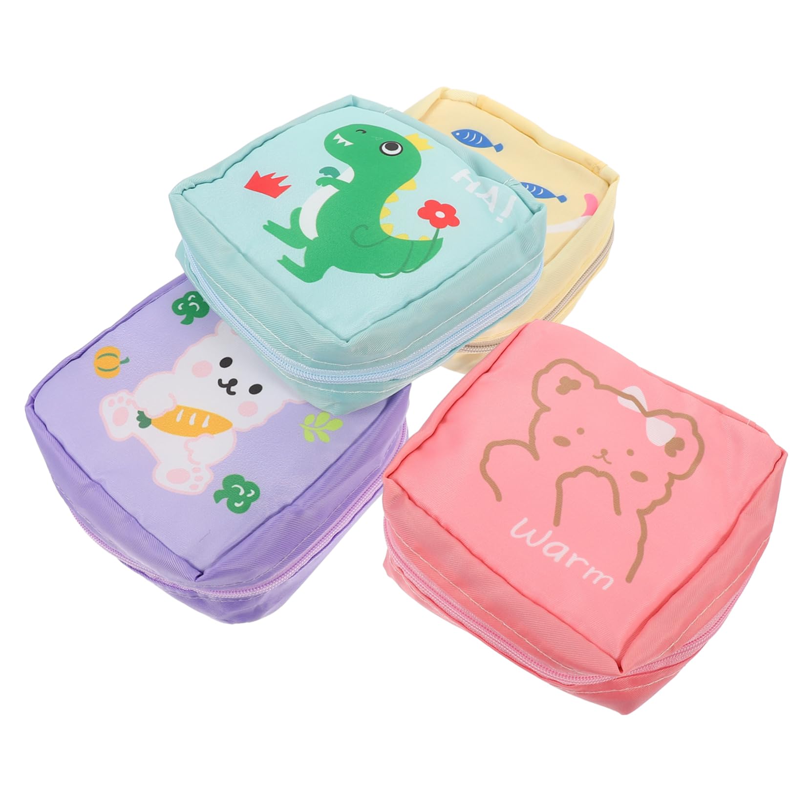Amazon.co.jp: SKISUNO 4個セット かわいい ナイロン製 収納ポーチ