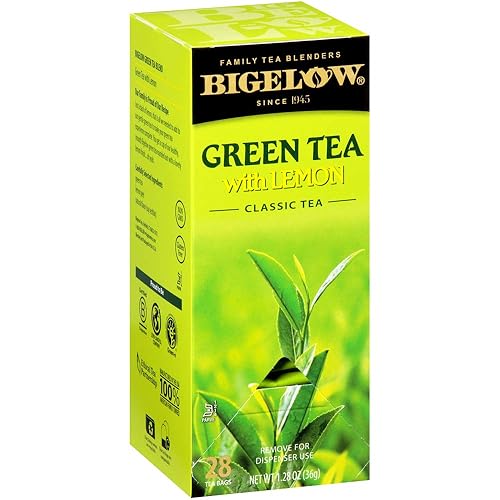 Miniatura 133 de Bigelow Tea Té verde bigelow con bolsas de té de limón con cafeína Caja de 20 contar - Paquete de 6