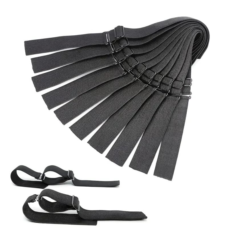 Miniatura 5 de Yokada - 10 bandas elásticas ajustables negras para pelucas, banda de fusión de encaje, bandas de peluca, diadema de peluca, accesorios de peluca,