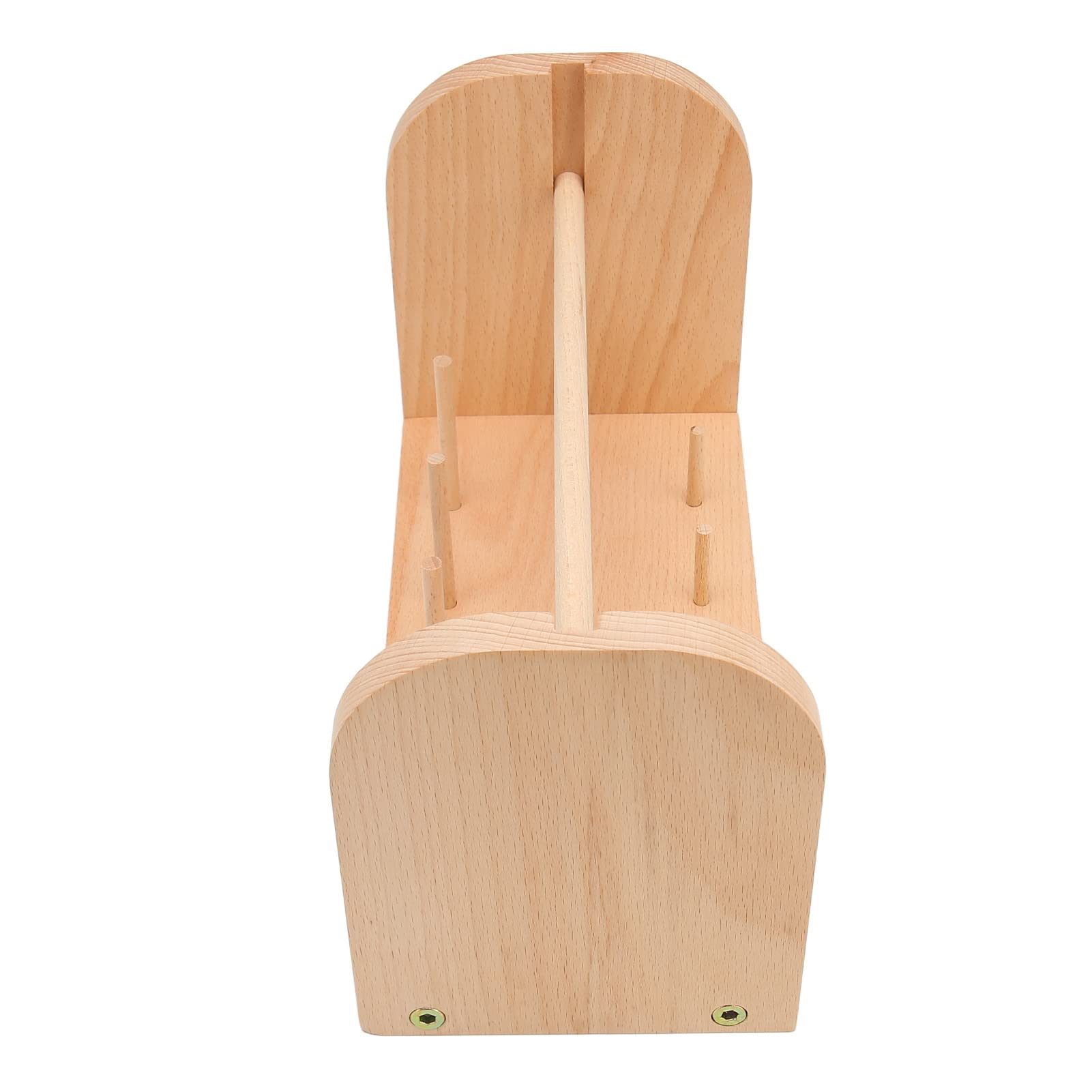 Xolsurg Wooden Yarn Holder 9 Spindles Stable Assembly Yarn Dispenser Crocheting Knitting Sewing