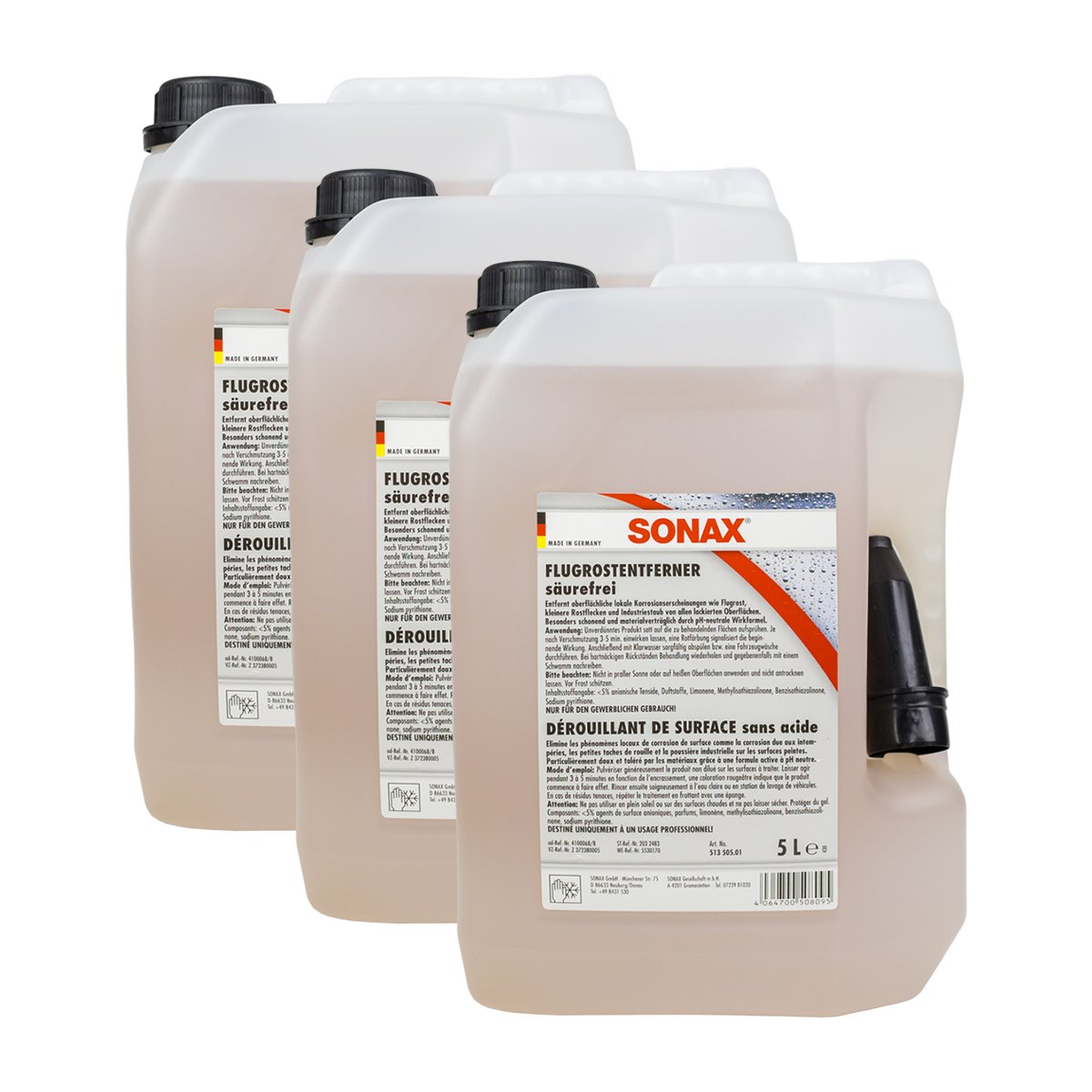 SONAX 3X 05135050 Flugrostentferner säurefrei 5L