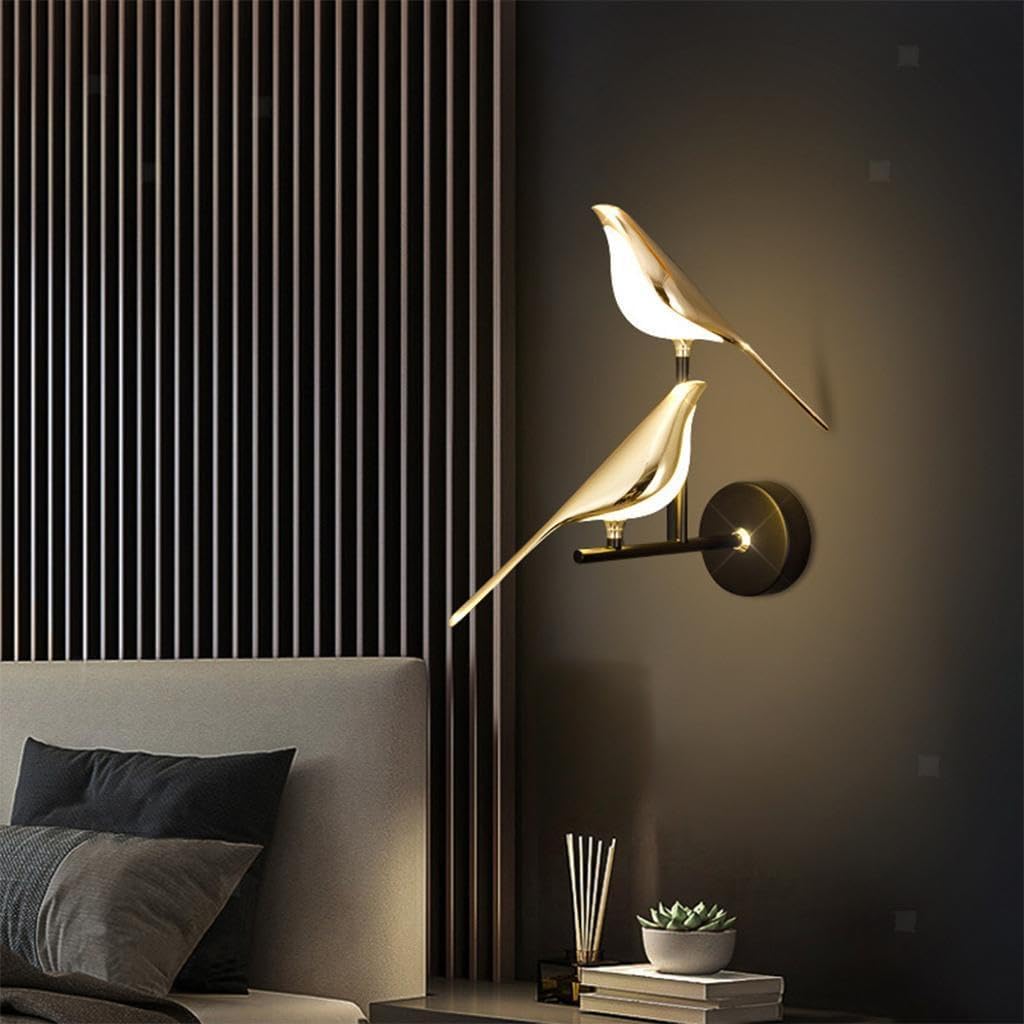 AYRIV Golden Bird LED Wall Light for Living Room, Modern Style LED Wall Lamps for Bedroom, LED Wall Lights for Home Decoration, LED Wall Sconce for Restaurant/Cafe, Double Bird Wall Lamp