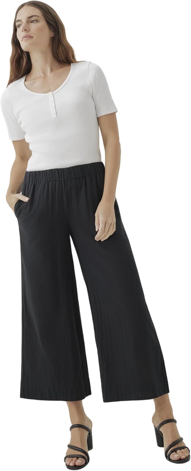 Pact Organic Cotton Women's Gauze Wide Leg Pant