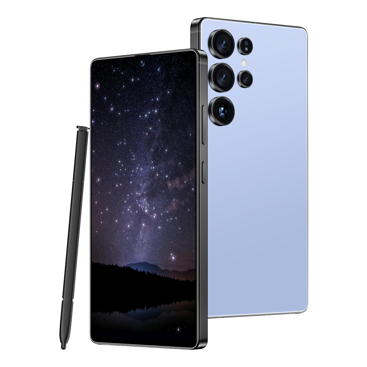 I25 Ultra Unlocked Android Phone| 12GB RAM+512GB| 6.99" HD Screen| 7000mAh Long-Lasting | Snapdragon 8 Gen3 | 68MP+108MP Pro Camera| Android 14 System| Face Unlock + Stylus (Titanium Blue)