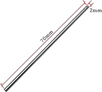 Vista 2 de EUDAX 100 piezas STEM Toys eje redondo de caña para bricolaje juguete RC coche, barco, helicóptero, pieza de modelo (0.079 in x 2.756 in)