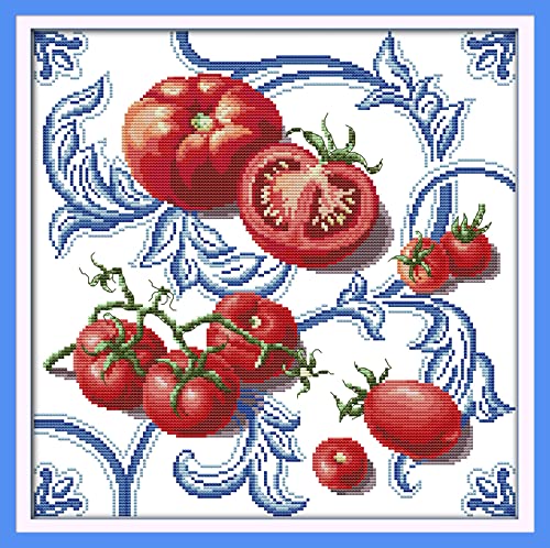 Kit peinture au diamant 5D anti-stress adultes tableau tomate 30x40