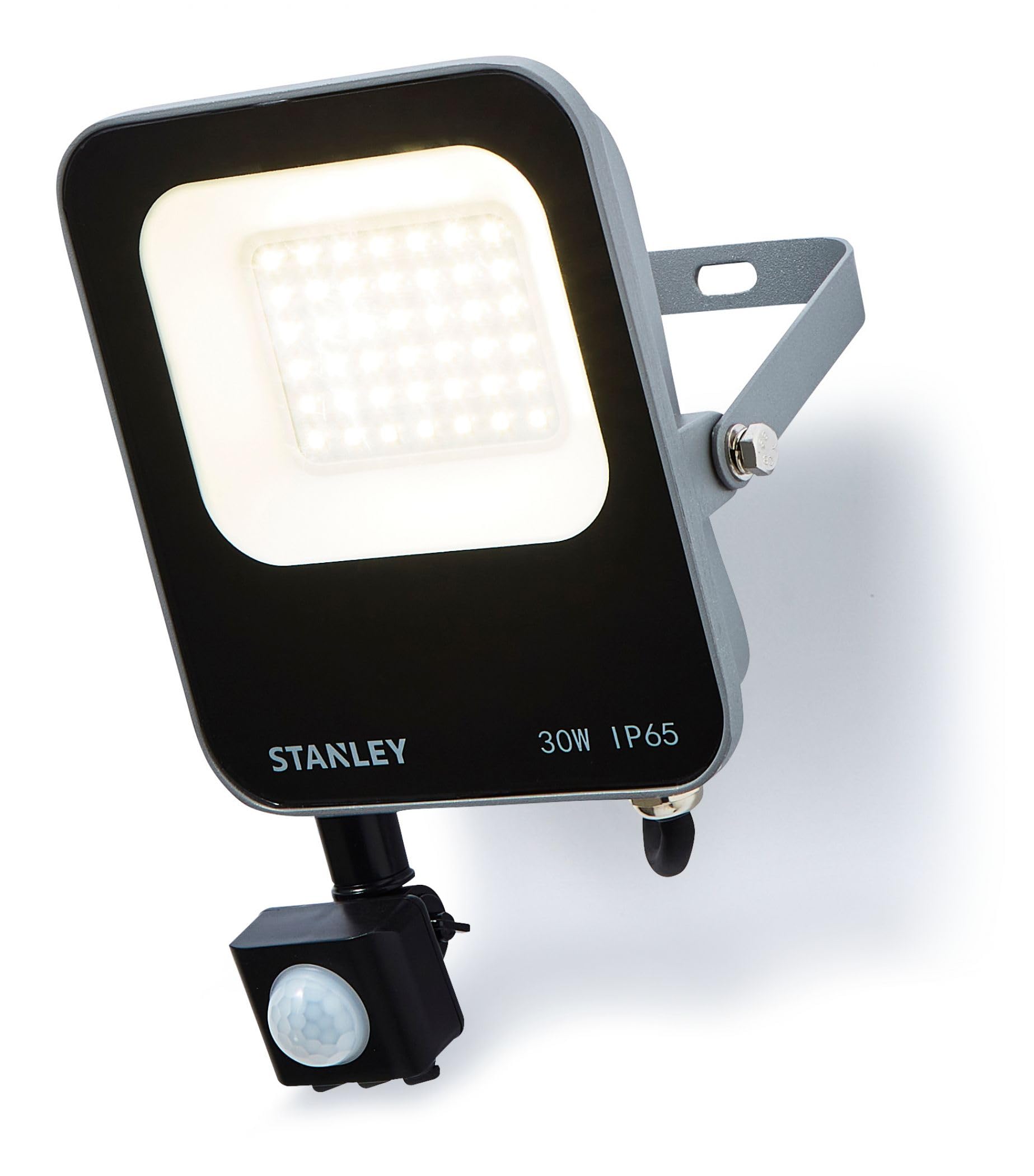 Stanley Black Sxls38694e Slimline 30W Led Flood Light, Ip65, 3300Lm, 6500K, Pir