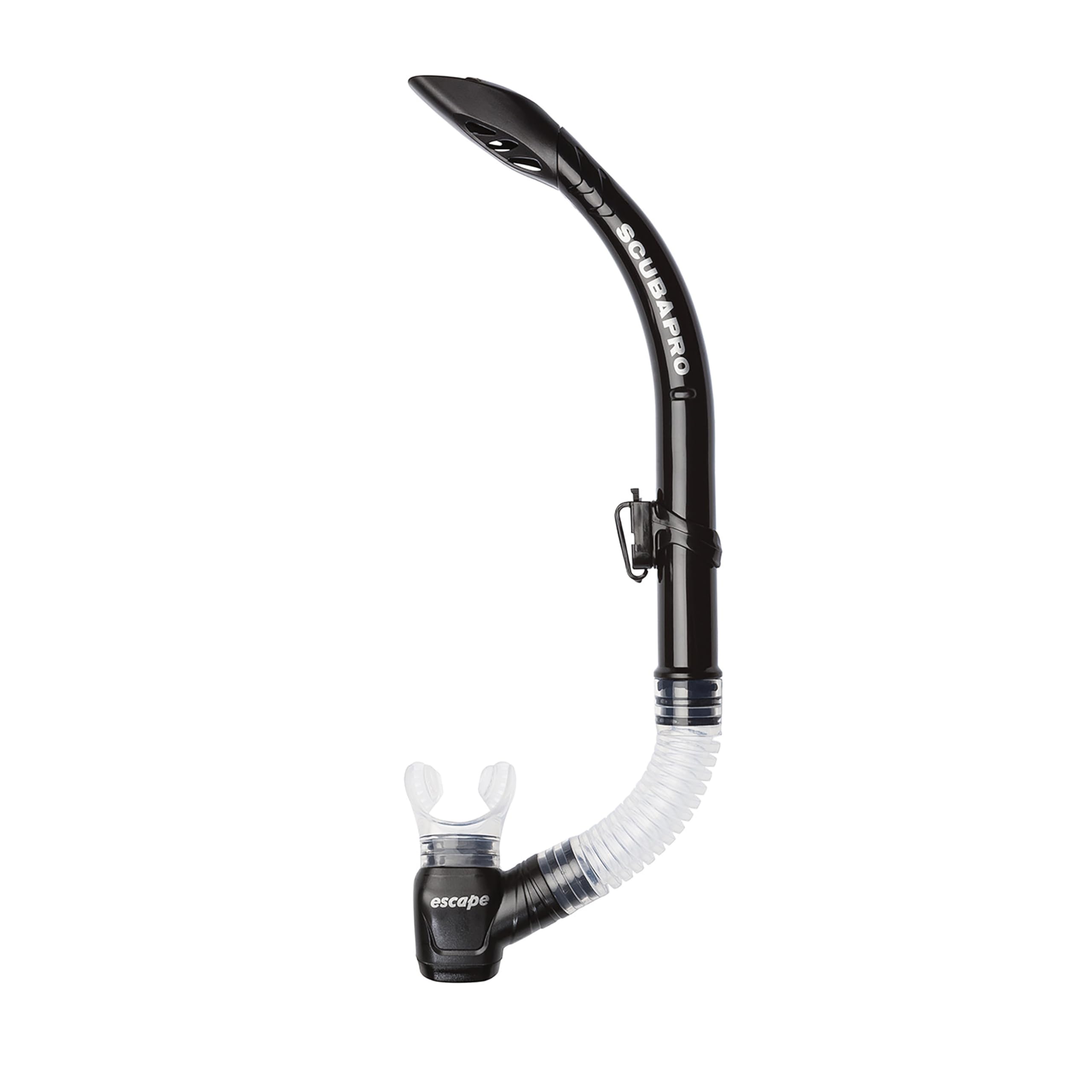 ScubaproEscape Semi-Dry Snorkel, with Purge Valve and Splashguard Barrel-Top Design