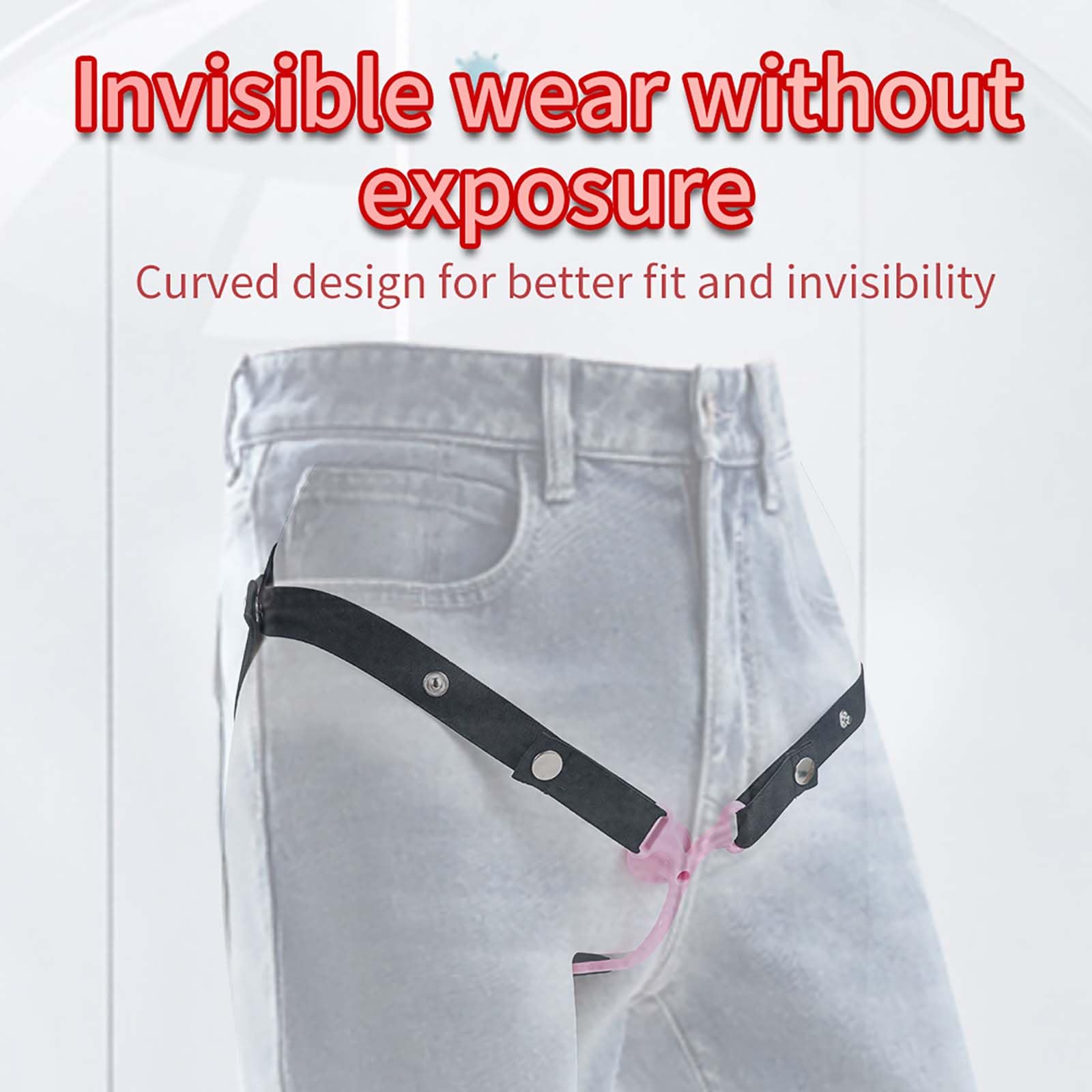 Set di Protezione con Gabbia Fitness invertita, Travestimento Maschile con Cintura Yoga Regolabile -A33IT