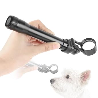 Handheld Slit Lamp Microscope, Portable LED Ophthalmic Device with Adjustable Slit & 5X Magnification, for Veterinary, Ophthalmologic Clinics, Labs and Schools