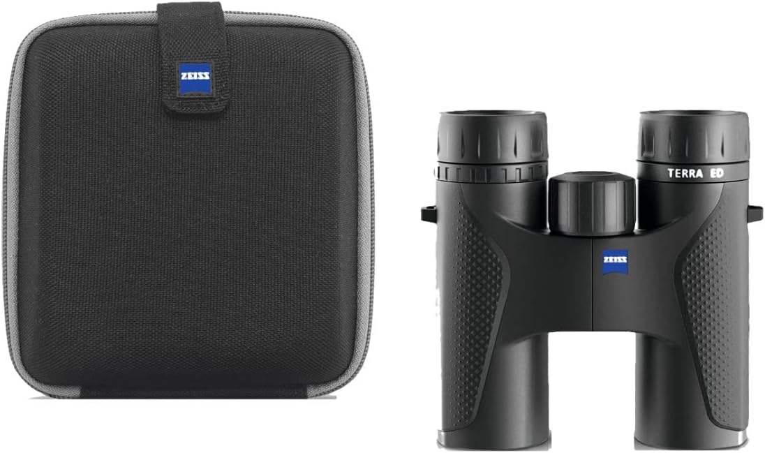 ZEISS Terra ED Binoculars 8x32 Waterproof, and Fast Focusing with Coated Glass for Optimal Clarity in All Weather Conditions for Bird Watching, Hunting, Sightseeing, Black