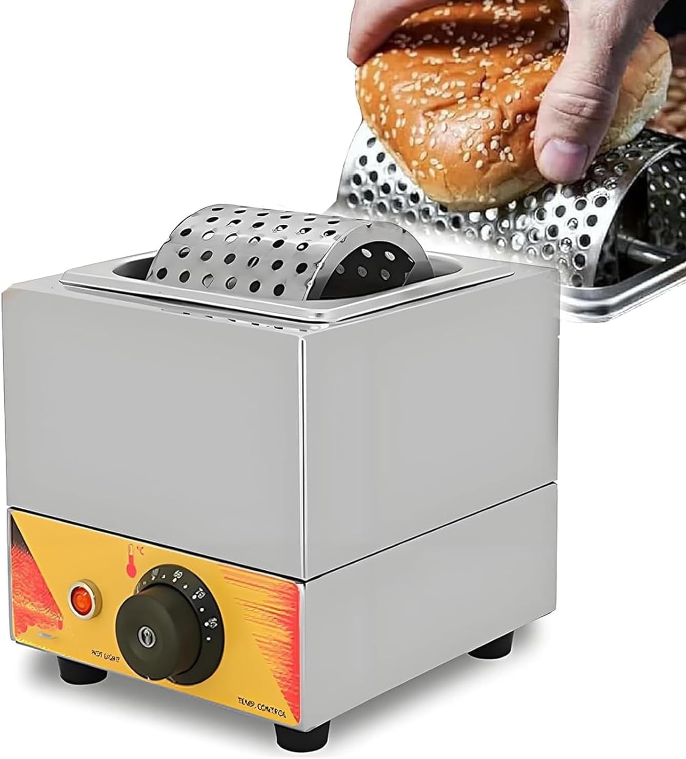 Commercial Butter Spreader, Stainless Steel Butter Melting Warmer, Temperature 30-80°C, 360° Spreads Butter Evenly, Reduces Waste, for Bread Slices, Burgers, Bacon, Cor