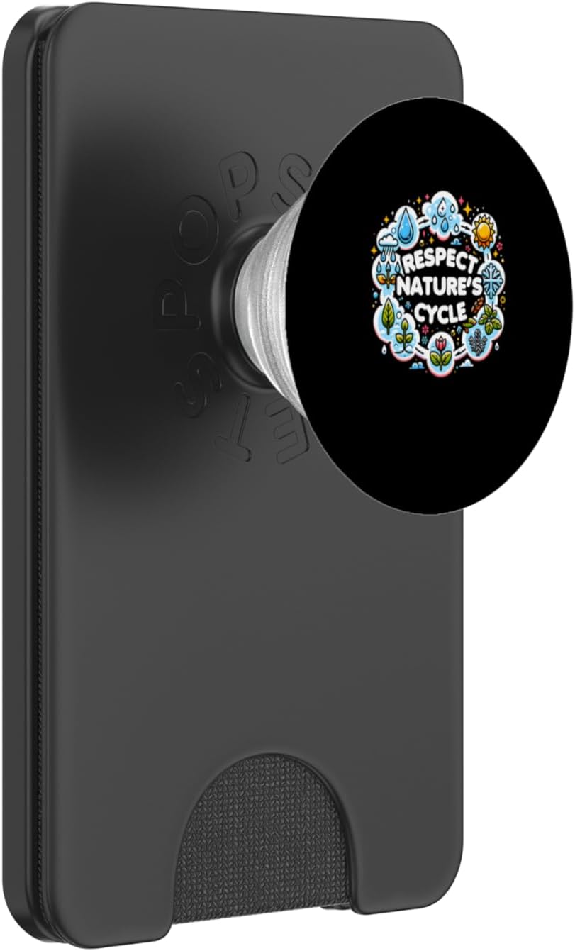 Respect Nature's Cycle Eco-Friendly Environmental PopSockets PopWallet for MagSafe