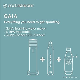 sodastream Gaia Black Sparkling Water Machine