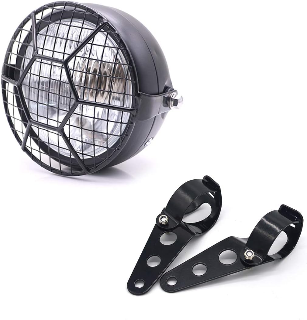 Motorcycle Headlights, Retro 6 ” Universal Halogen Headlights with