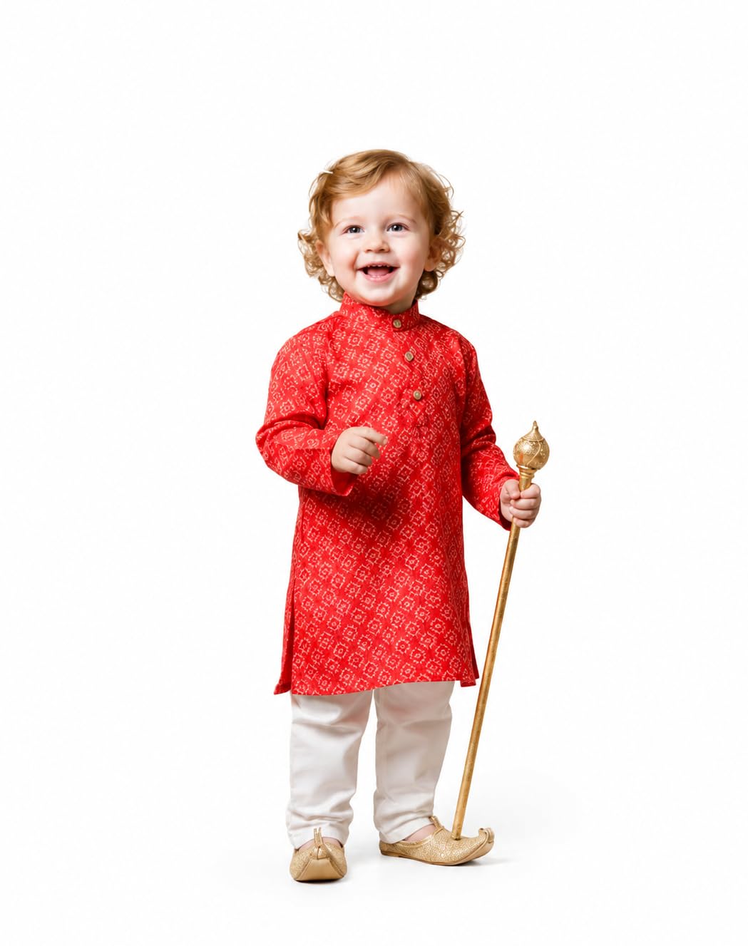 A.T.U.N. (ALL THINGS UBER NICE) Set pigiama Kurta 100% cotone stampato per bambini, set di abbigliamento etnico indiano morbido e confortevole | Festival, celebrazioni, matrimoni, funzioni, riunioni